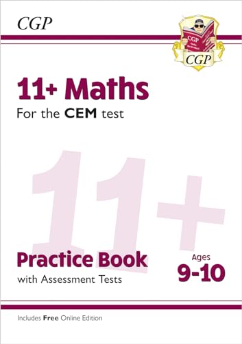 11+ CEM Maths Practice Book & Assessment Tests - Ages 9-10 (with Online Edition) (CGP CEM 11+ Ages 9-10)